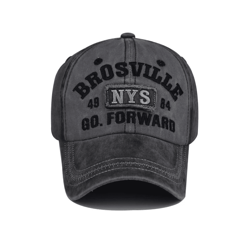 Unisex Vintage NYS Embroidered Cap – Soft, Distressed, Adjustable Snapback, Sun Protection - H5005