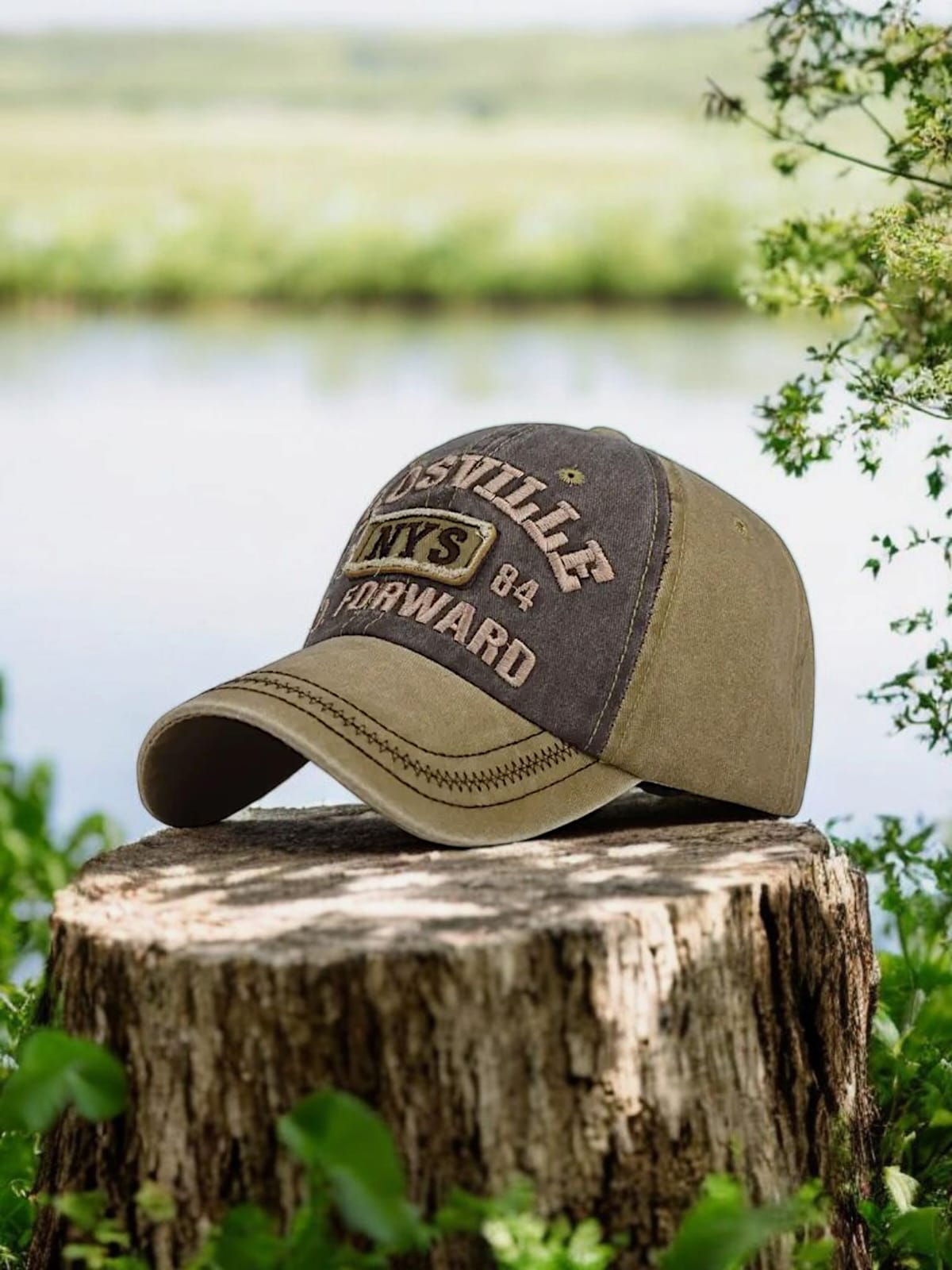 Unisex Vintage NYS Embroidered Cap - H5005
