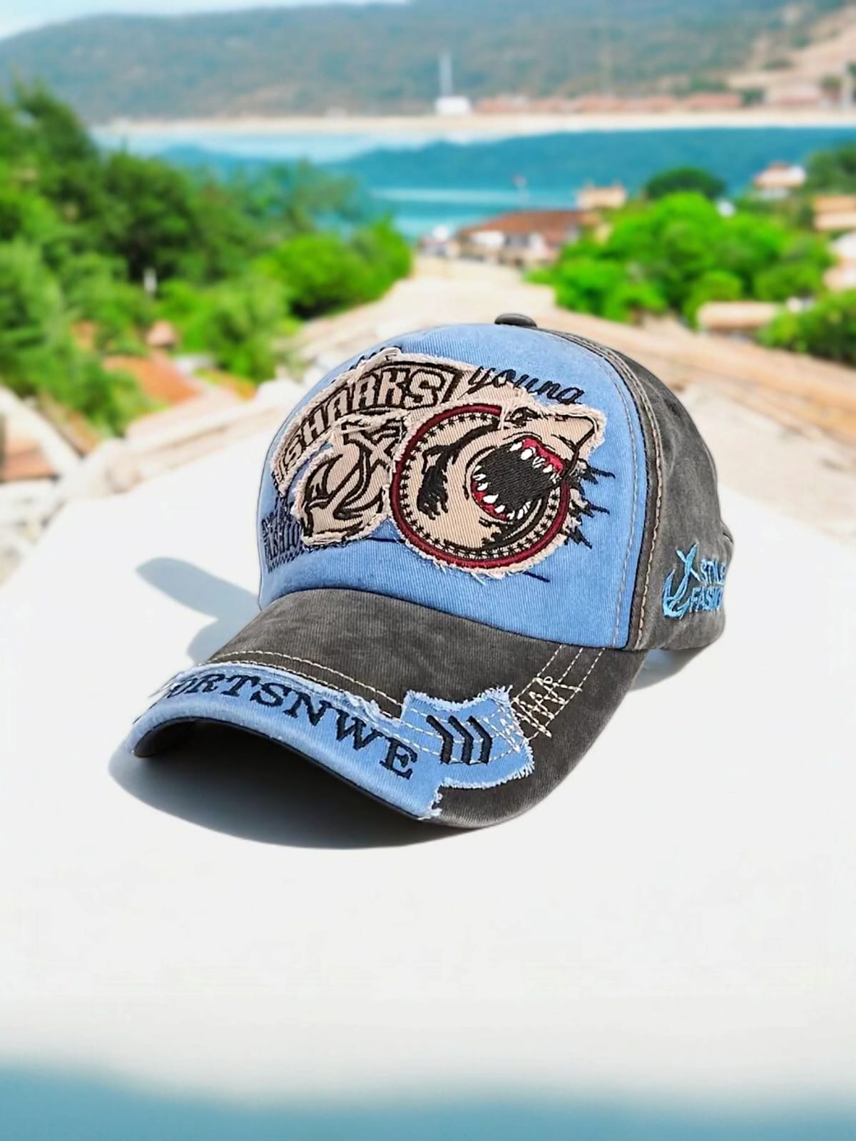 Unisex Vintage Shark Cap - H7451