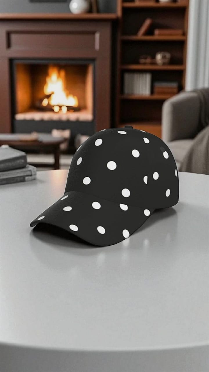 Premium Polka Dot Baseball Cap - H7468