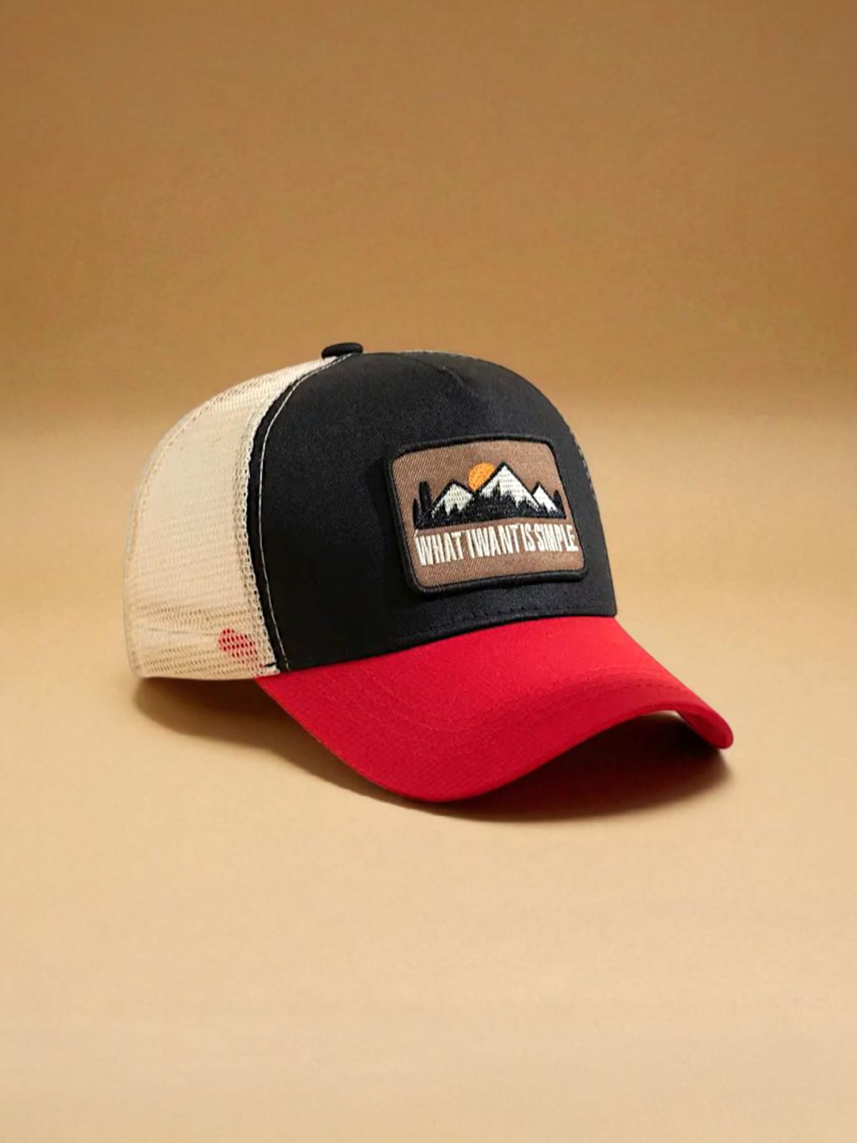 Sunset Patchwork Trucker Cap - H7453