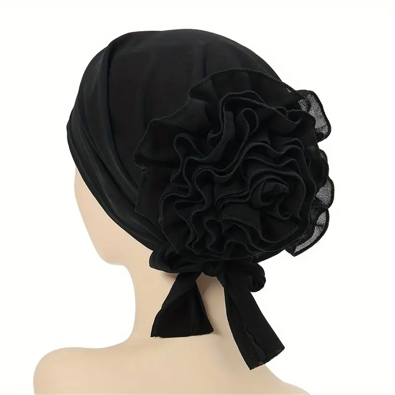 Women's Solid Color Scarf Hat - H2900