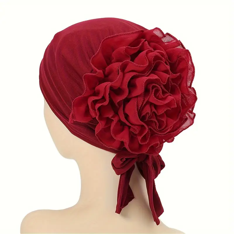Women's Solid Color Scarf Hat - H2900
