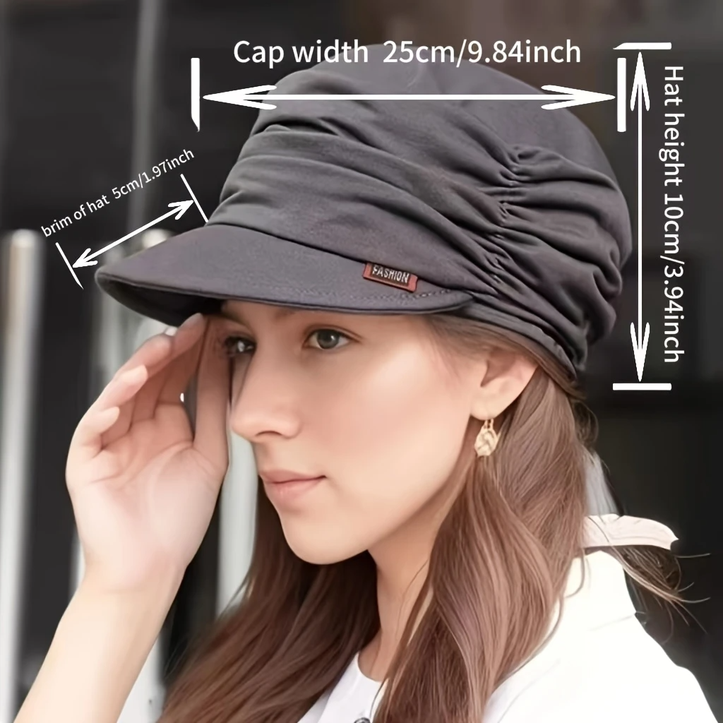 Women's Summer Soft Brim Knitted Duckbill Cap – H5010