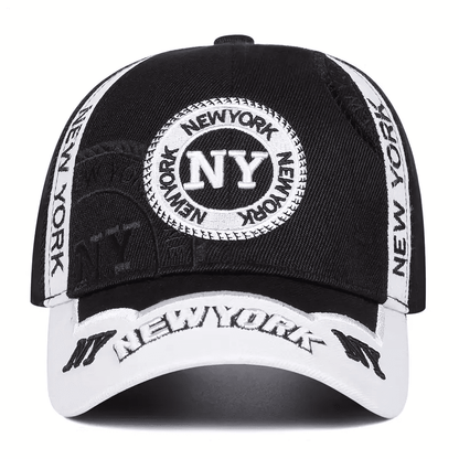 Men's NY Baseball Cap – Adjustable Sun Hat for Travel & Outdoor Wear - H5013