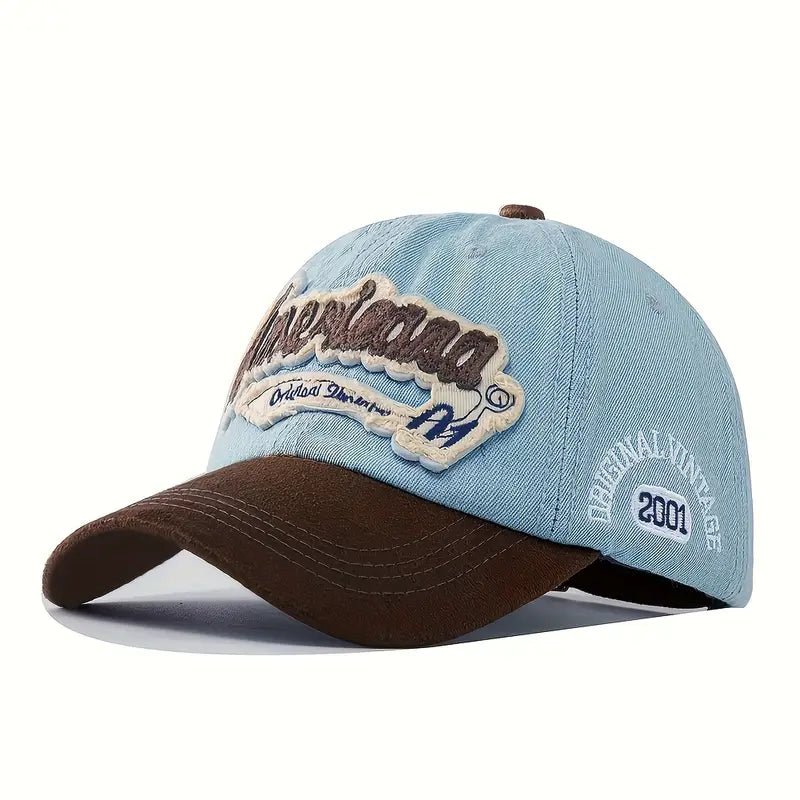 2001 Vintage Embroidered Baseball Cap Adjustable Unisex Hat - H7452