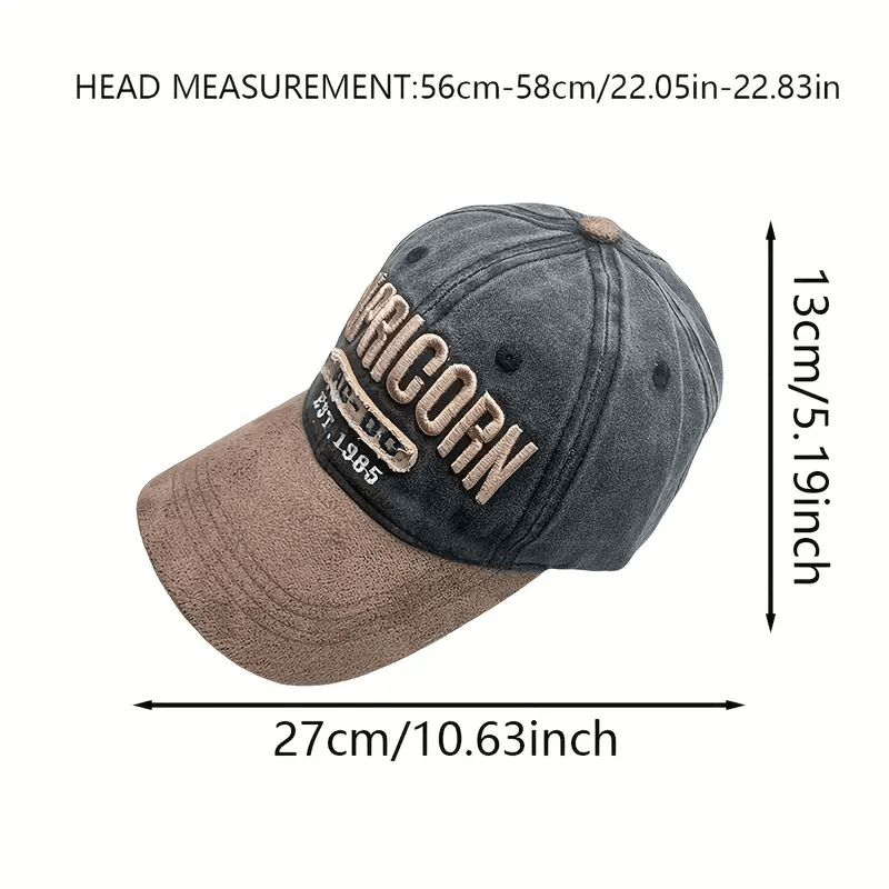 Capricorn Distressed Baseball Cap - H5025