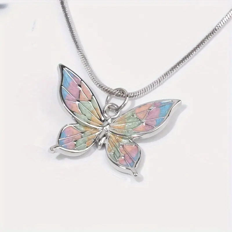Colorful Gradient Butterfly Pendant – H5028