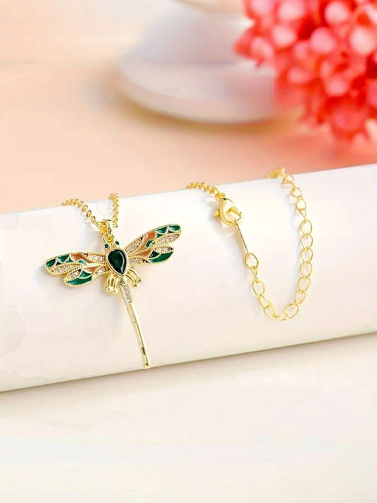 Dragonfly Pendant Necklace - H7460