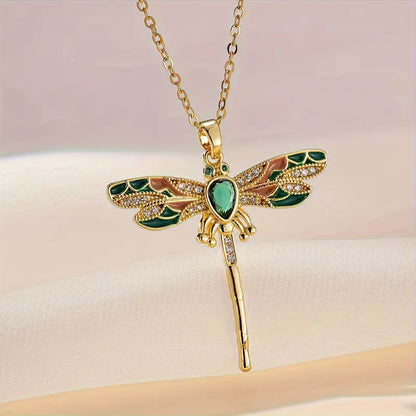 Dragonfly Pendant Necklace - H7460