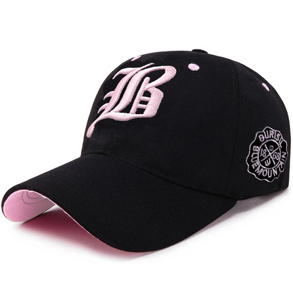 Premium Unisex Embroidered Alphabet Peaked Cap 