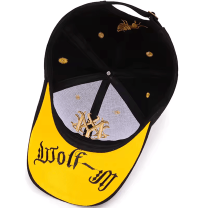 Totem Black & Gold Embroidered Adjustable Baseball Cap - H2008