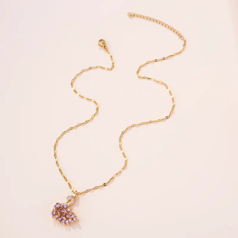 Swan Pendant Necklace - H7461