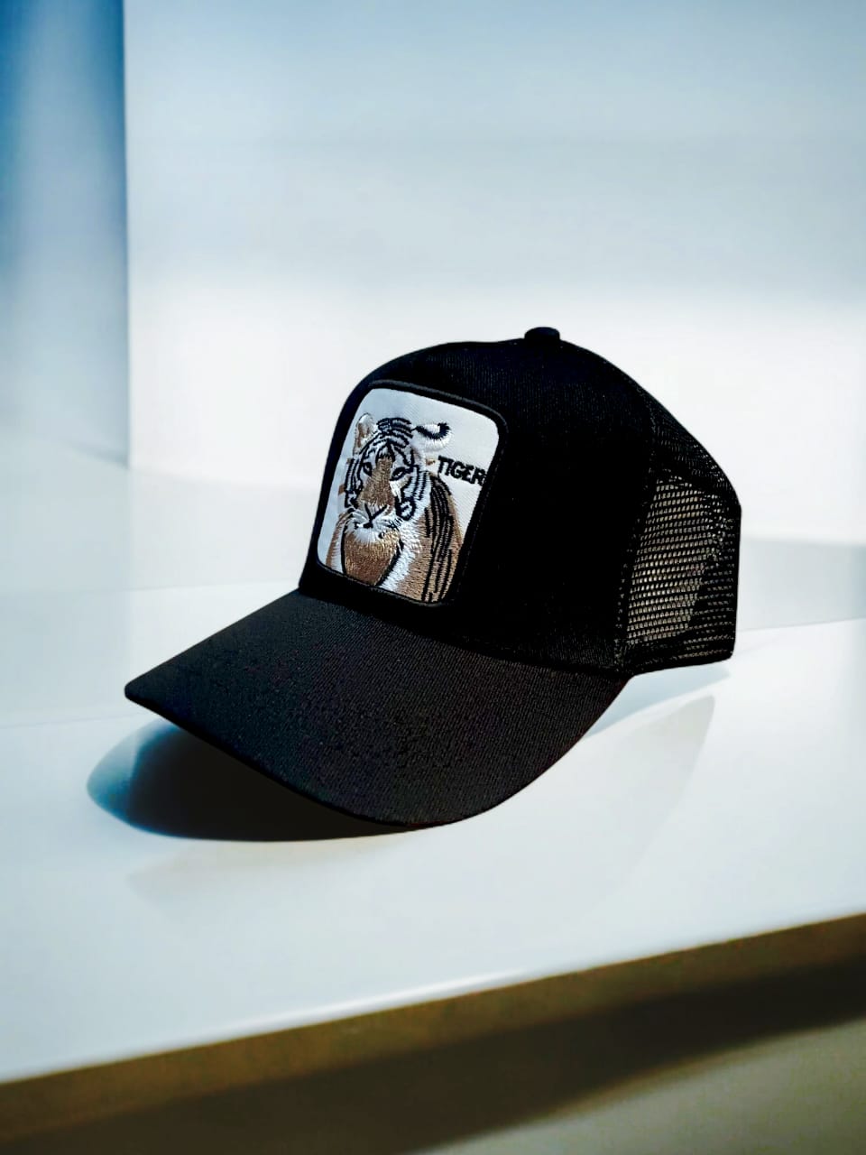 Tiger Patchwork Trucker Cap - H1020