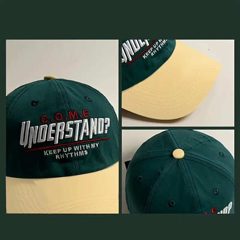 Two-Tone Embroidered Cap
