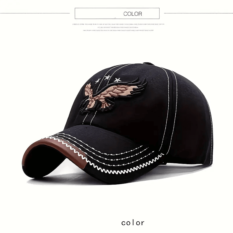 Unisex Eagle Embroidered Baseball Cap - H500