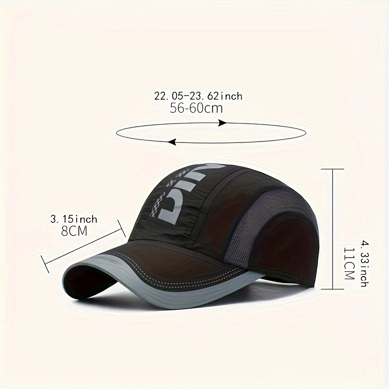 Unisex Quick-Dry Mesh Baseball Cap – H5009