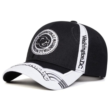 Washington DC Embroidered Cap Black & white 2