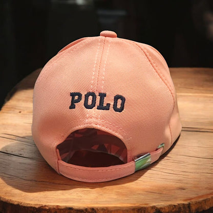 Premium Adjustable Polo Cap - Peach Color - H2001