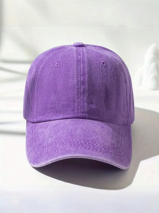 Washed Distressed Unisex Baseball Cap – Casual Dad Hat for Men & Women - H2034