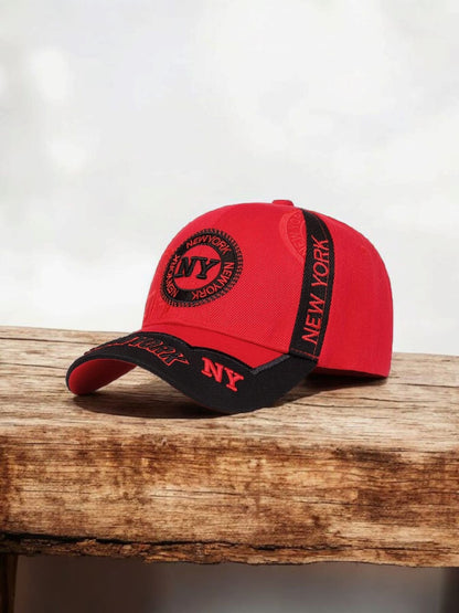 Men's NY Baseball Cap – Adjustable Sun Hat for Travel & Outdoor Wear - H5013