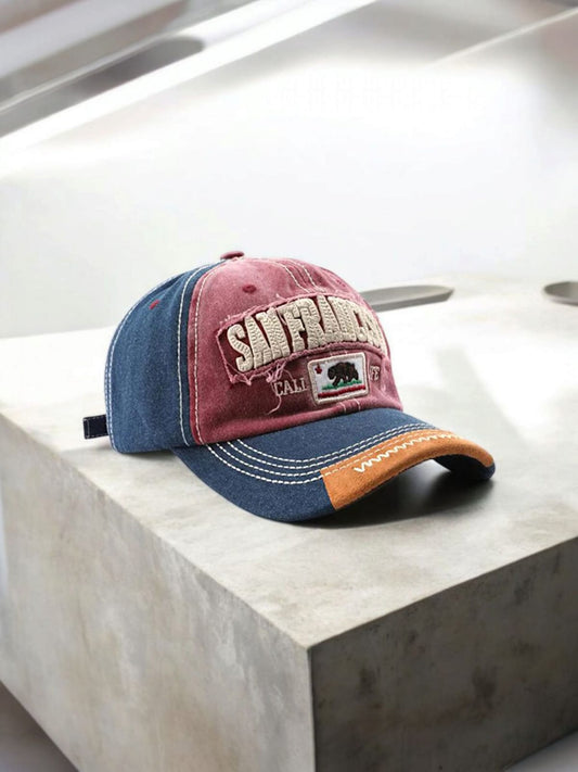 San Francisco Embroidered Denim Cap – Vintage Baseball Cap - H5024