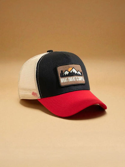 Sunset Patchwork Trucker Cap - H7453