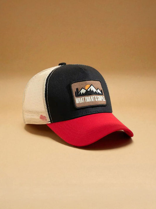 Sunset Patchwork Trucker Cap - H7453