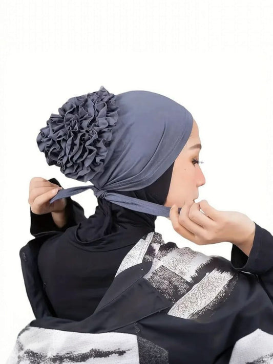 Women's Solid Color Scarf Hat  - H2900