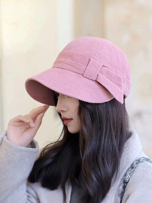Women's summer Duckbill Bucket Hat Pink – H5020