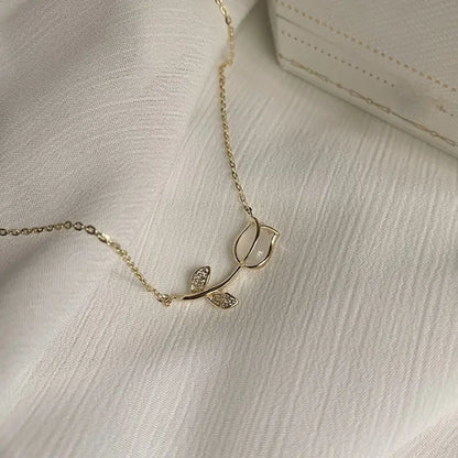 Elegant Tulip Necklace  – H5032